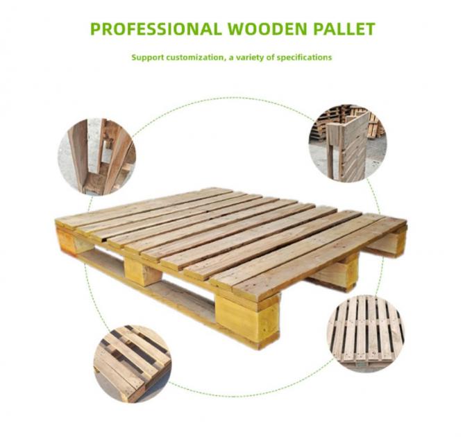 Heavy Duty Economic 4 Way Entry Wood Reinforced Durable Warehouse Storage Wood Pallet