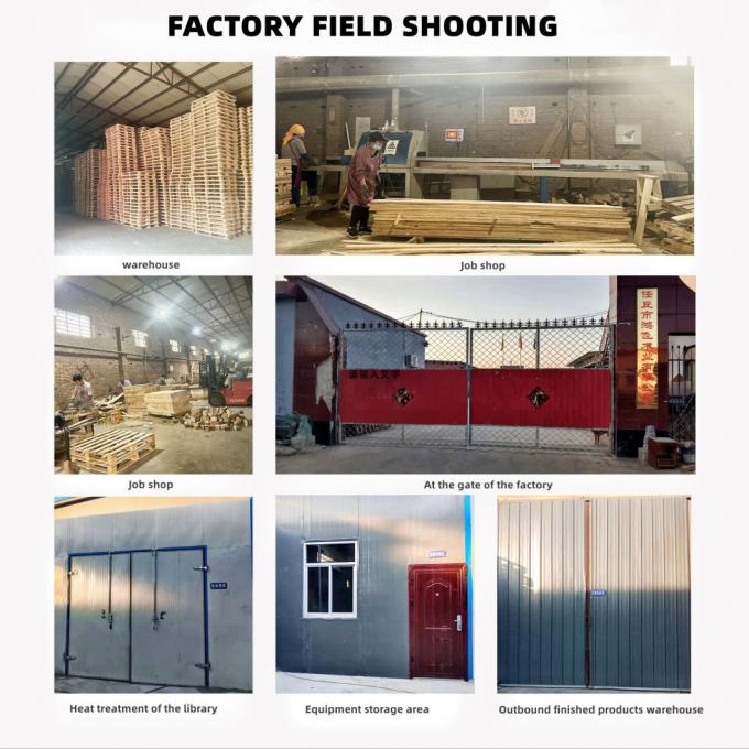 Heavy Duty Economic 4 Way Entry Wood Reinforced Durable Warehouse Storage Wood Pallet