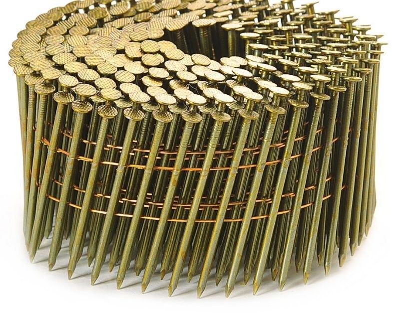 0.083 * 2 ίντσες Ζυγισμένο Coil Nail Λευκό νήμα χρώματος Νήματα Σκανκ για ξύλο παλέτας