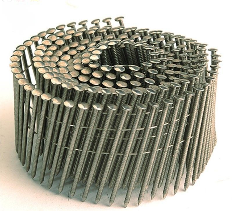 0.083 * 2 ίντσες Ζυγισμένο Coil Nail Λευκό νήμα χρώματος Νήματα Σκανκ για ξύλο παλέτας