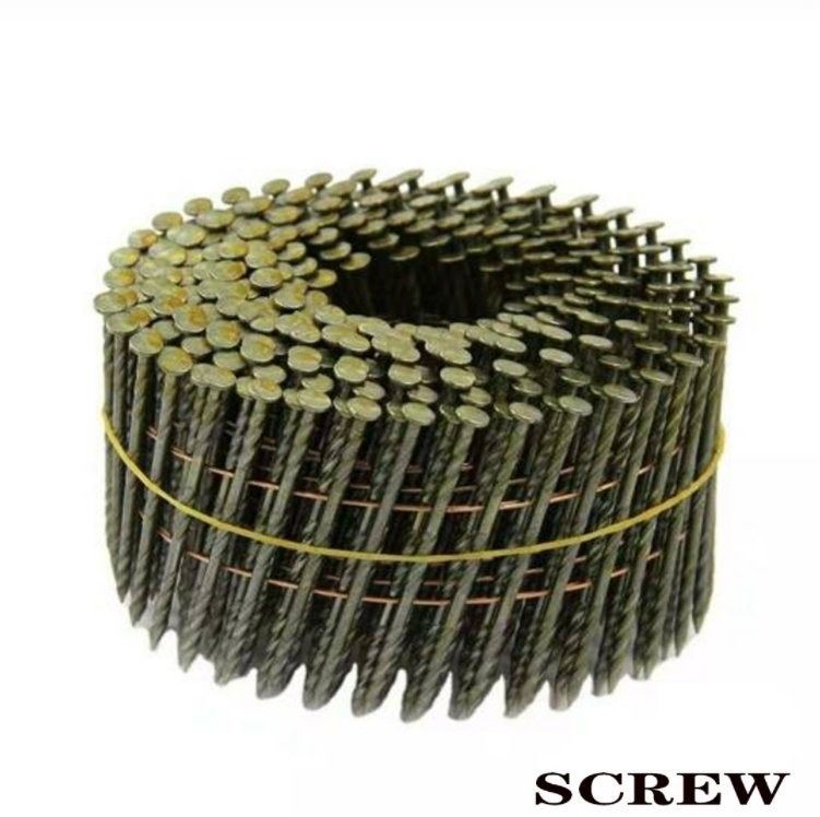 1/4 Wire Nail Galvanized Coil Nail 0.099 & Prime Painted Palet Coil Nail (Παλέτο με χρωματισμό)