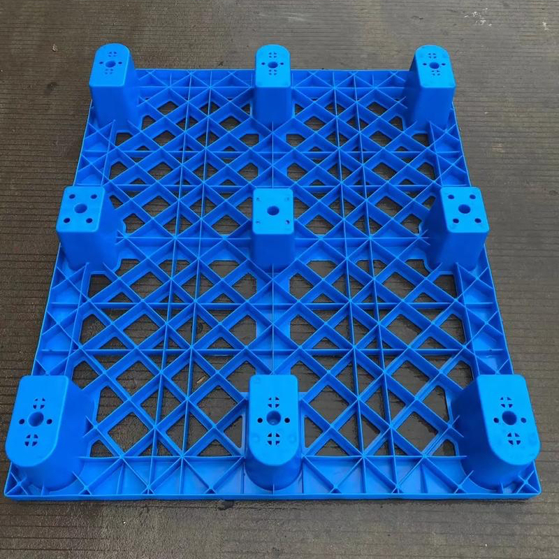 Ευρωπαλέτα βαρέως τύπου επαναχρησιμοποιήσιμη 2-δρόμων 4-δρόμων εισόδου από ανακυκλωμένο HDPE λείας επιφάνειας για εξαγωγή πλαστική